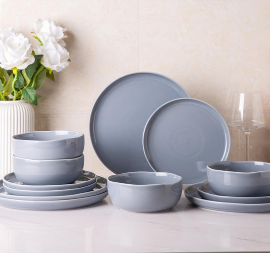 SLUDW065 Dinnerware Set - Jeans Gray