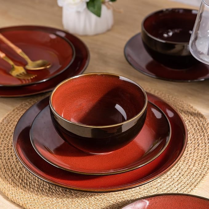 SLUDW069 Dinnerware Set - Dreamy Moonlight-Red