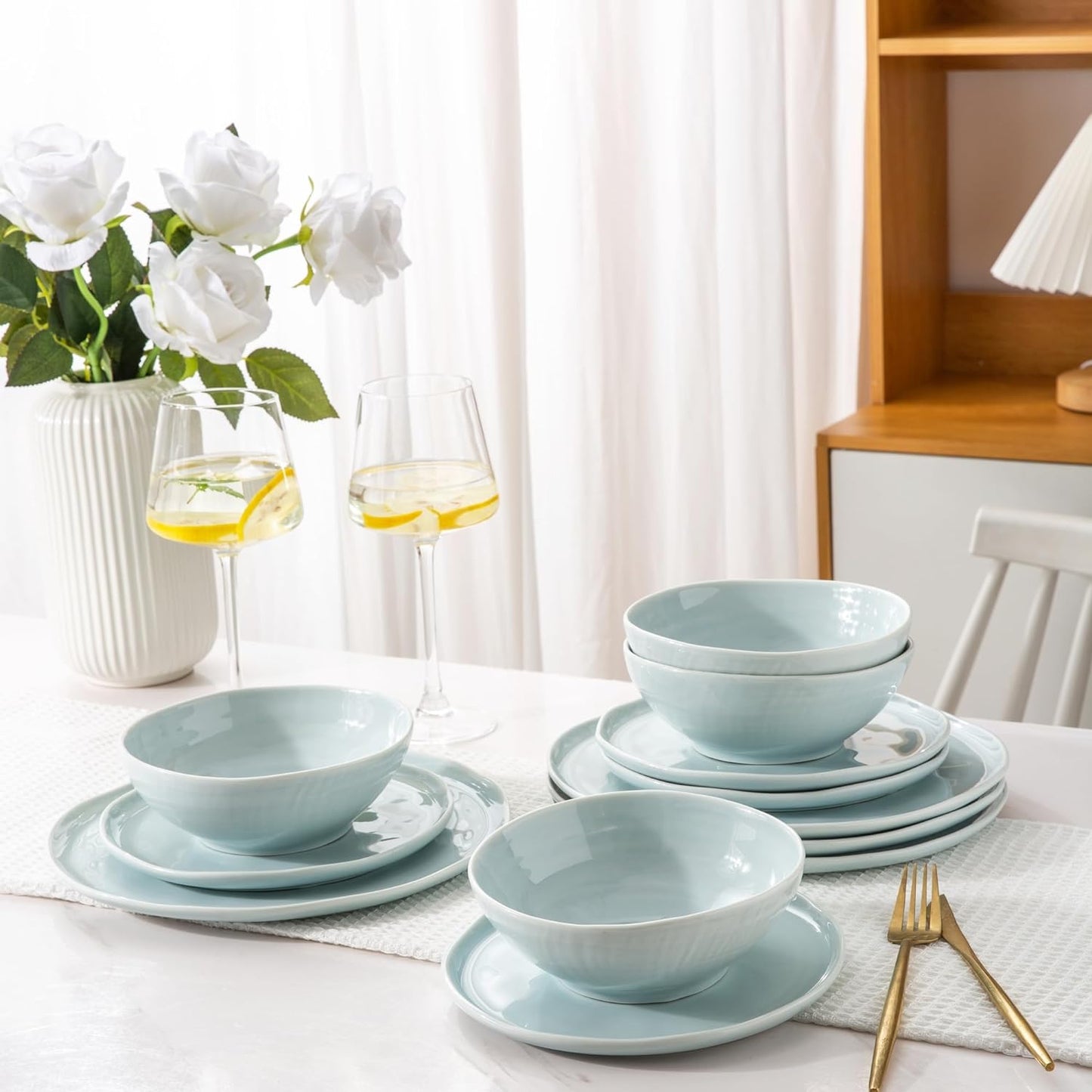 SLUDW015 Dinnerware Set - Light Blue