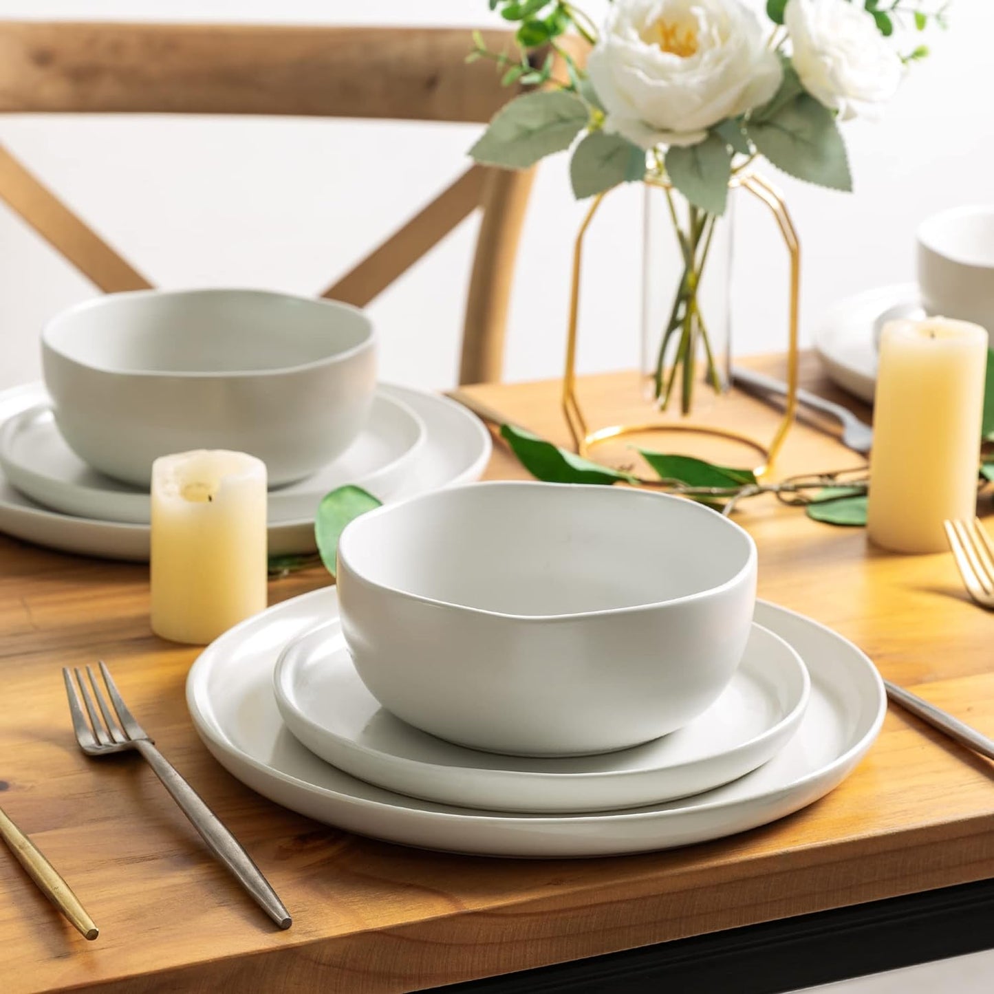 SLUDW005 Dinnerware Set - Matte White