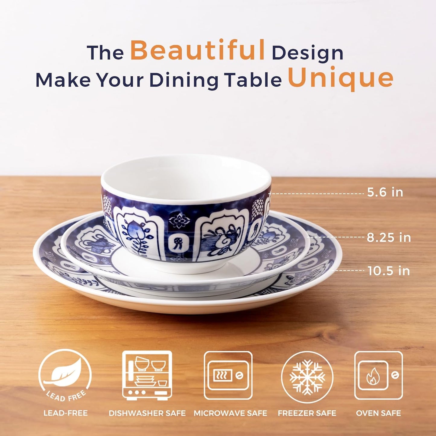 SLUDW085WD Dinnerware Set