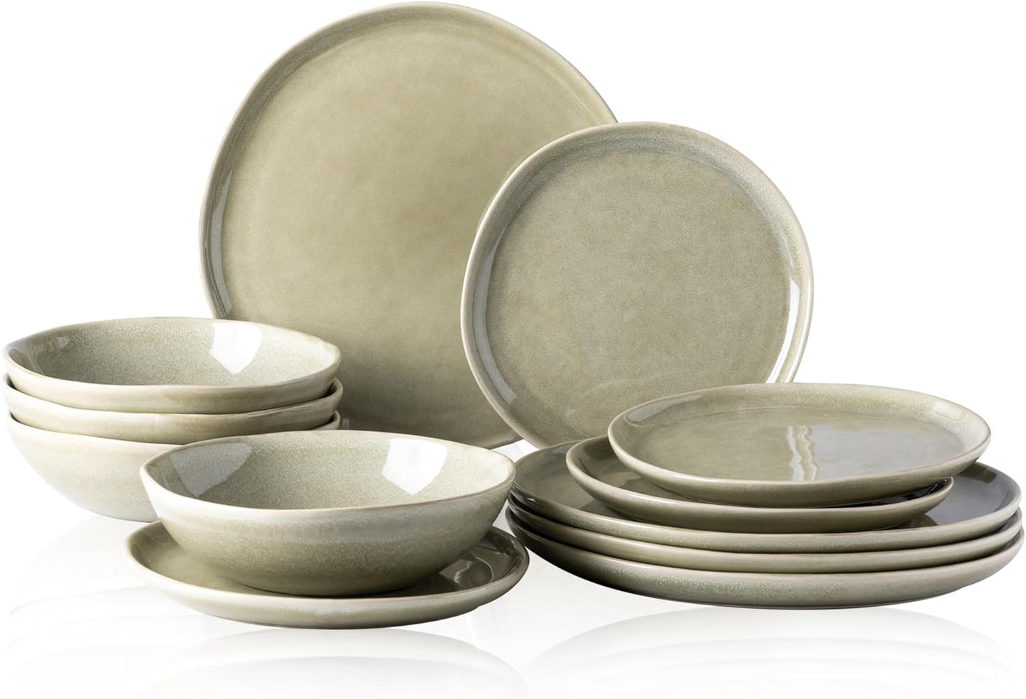 JYIDW007 Dinnerware Set - Olive Green