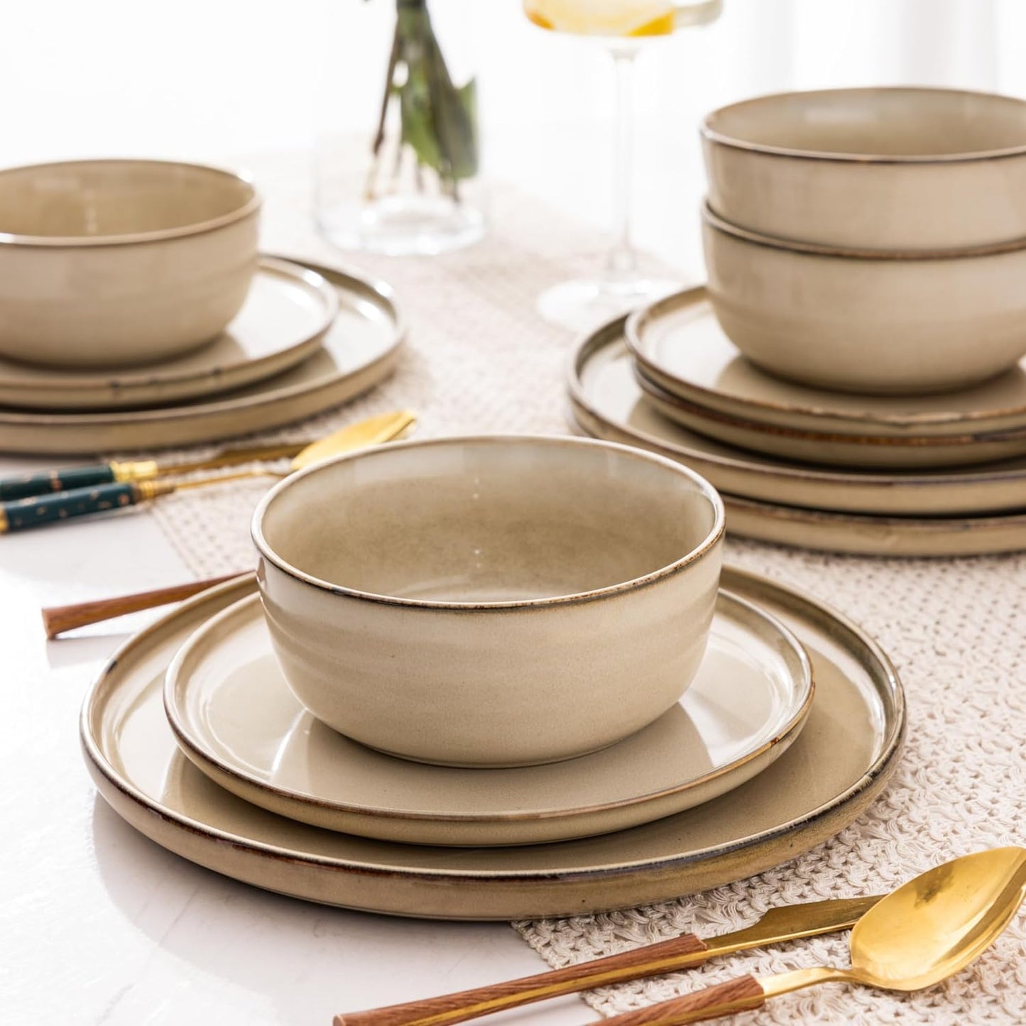 JYIDW009 Dinnerware Set - Cappuccino