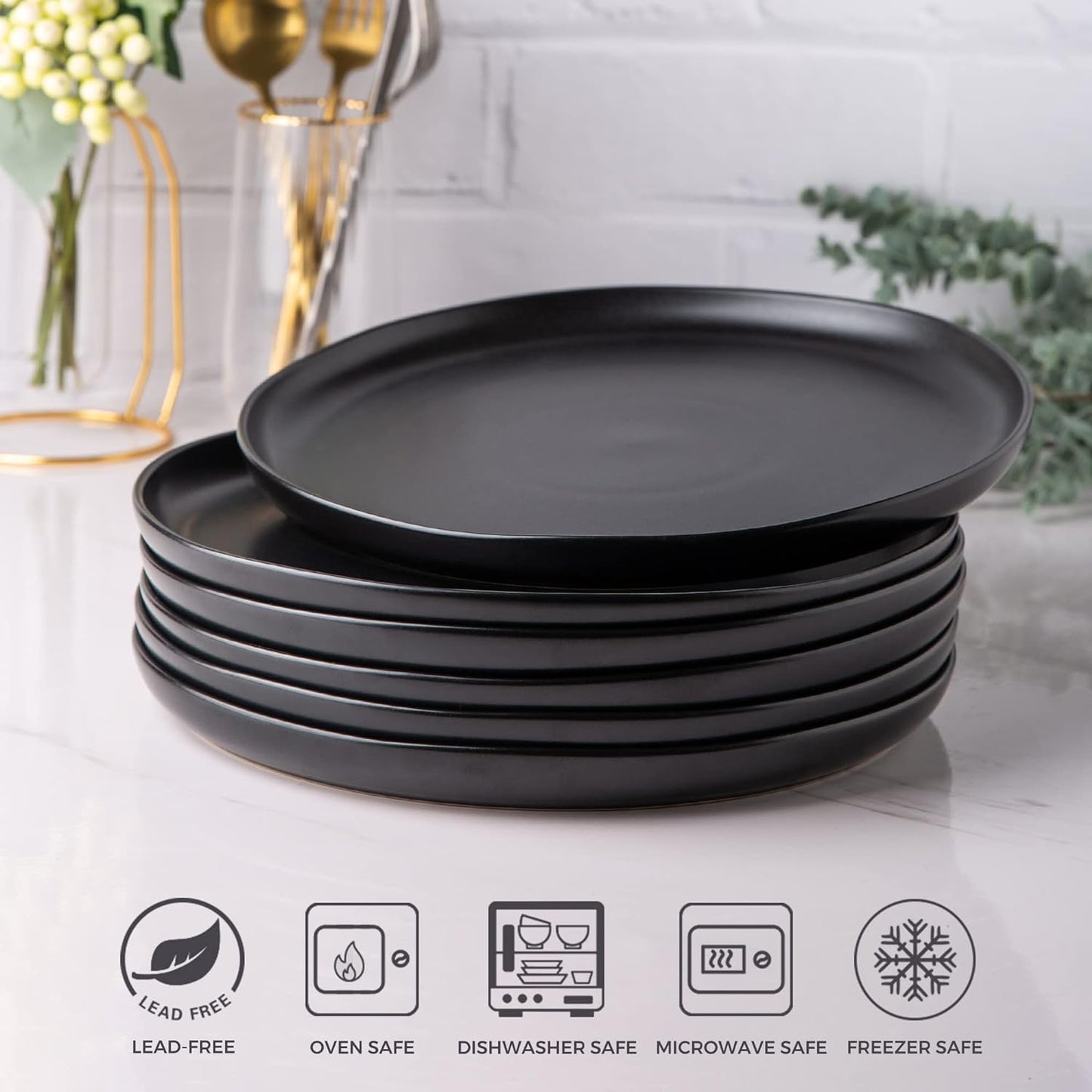 SLUDW005 Dinnerware Set - Matte Black