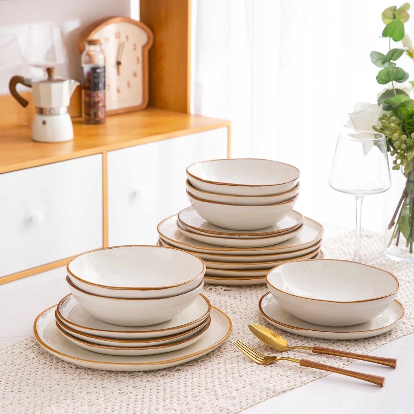 JYIDW007 Dinnerware Set - Pearl White