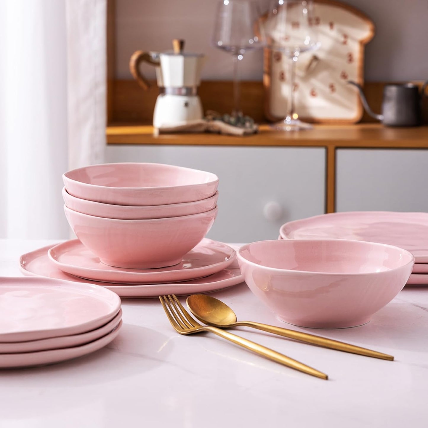 SLUDW015 Dinnerware Set - Pink