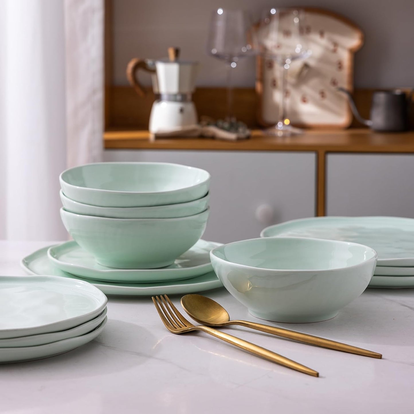 SLUDW015 Dinnerware Set - Light Green