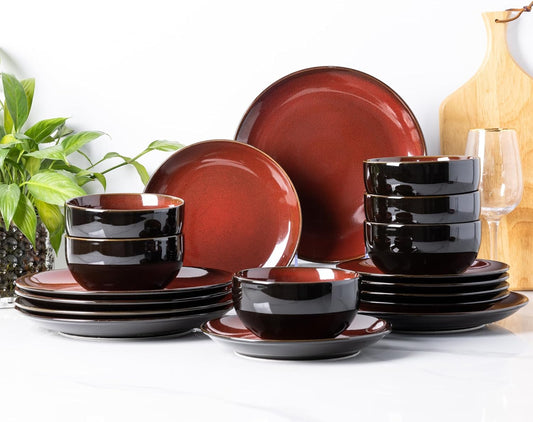 SLUDW069 Dinnerware Set - Dreamy Moonlight-Red