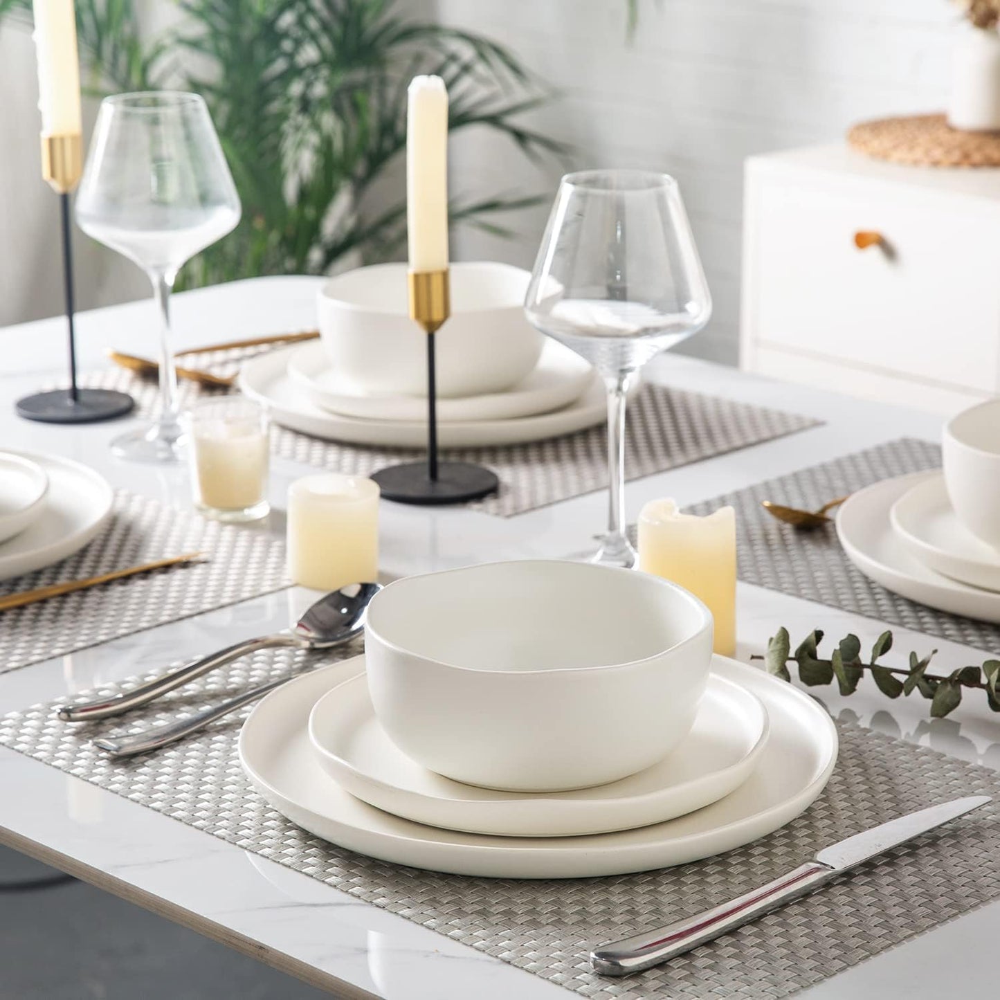 SLUDW005 Dinnerware Set - Matte White