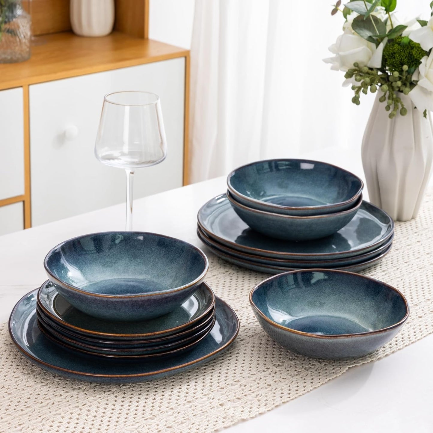 JYIDW007 Dinnerware Set - Ceylon Blue