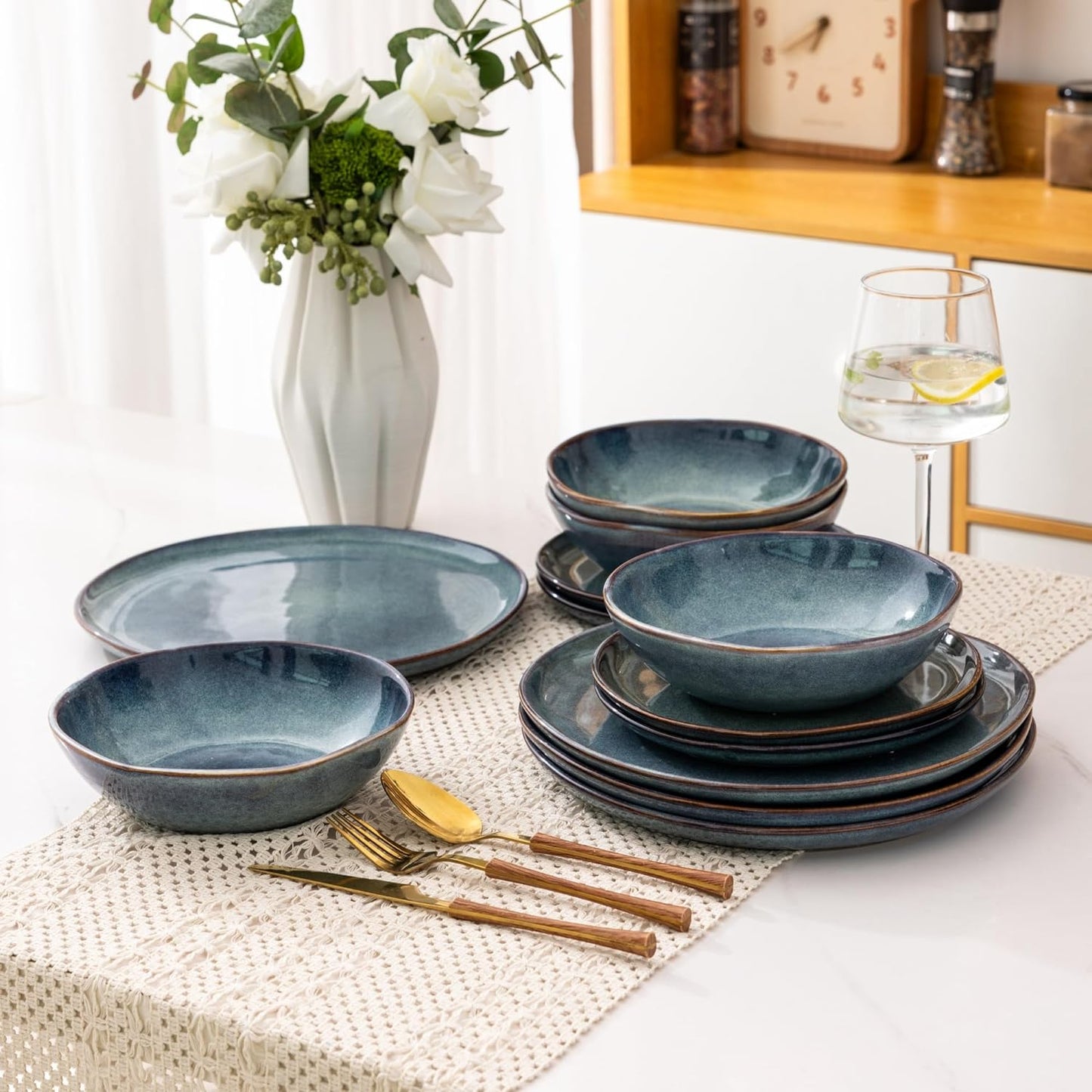 JYIDW007 Dinnerware Set - Ceylon Blue